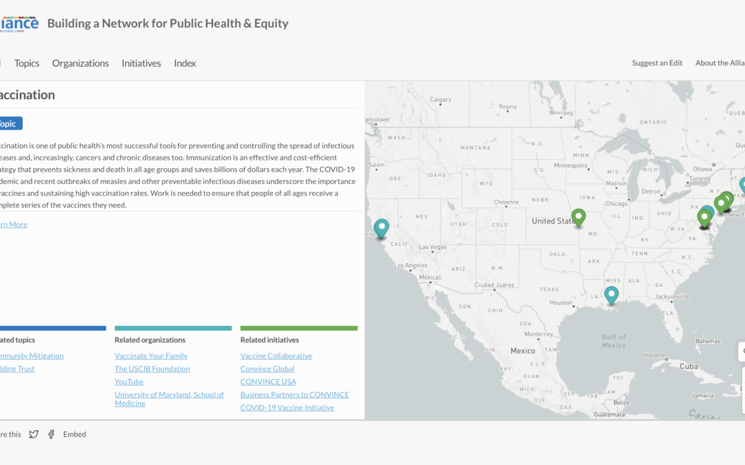 Building a Network for Public Health and Equity: Vaccination